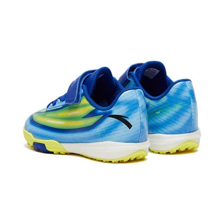 Anta Artificial Turf Comprehensive Training Non-Slip Wear-Resistant Low-Top Soccer Shoes Kids sneaker Blue Yellow 312329922-3