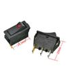 Stlxy KCD3 Rocker Switch ON-OFF 2 Position 3 Pin Electrical equipment With Light Power Switch 16A 250VAC/ 20A 125VAC