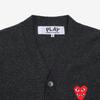 Comme Des Gar Ons Play Red Heart V Neck Cardigan Ax N076 051