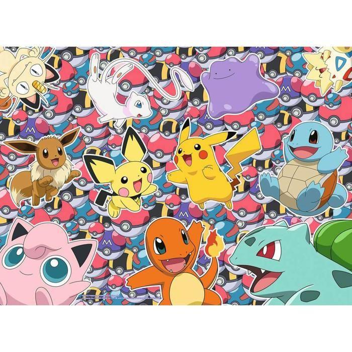Puzzle 100 Pièces XXL : Pokémon : Prêt Pour La Bataille !