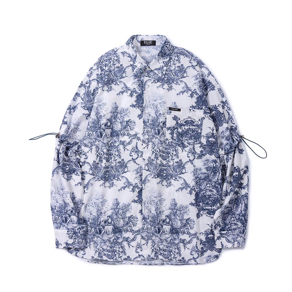Valant Basic Pocket Label Paisley Shirt - White (O) Free