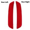 Car Rear Bumper Reflector Left Right  Side For Ford Mondeo MK4 2007-2010 Red Lens Rear Bumper Tail Light Reflector Accessories