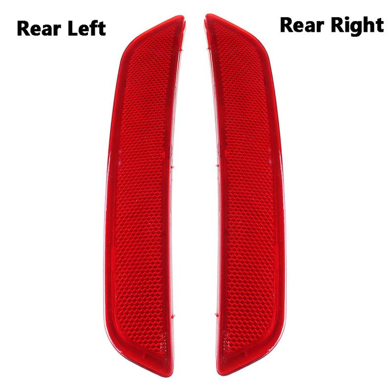 Car Rear Bumper Reflector Left Right  Side For Ford Mondeo MK4 2007-2010 Red Lens Rear Bumper Tail Light Reflector Accessories