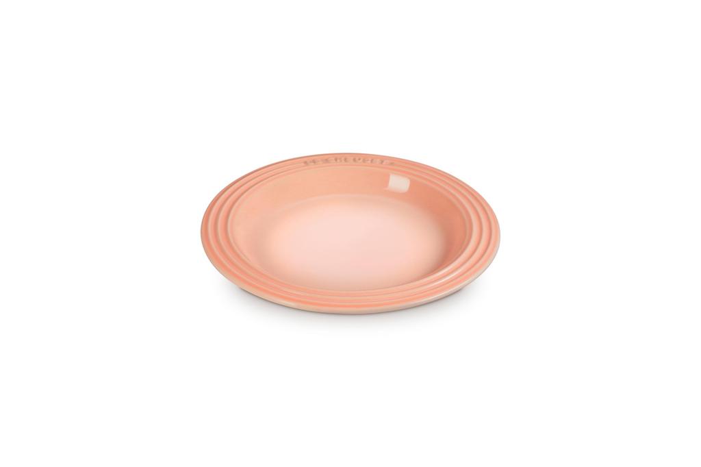 LE CREUSET Legend Plate, 18cm, Peche, Heat and Cold Resistant, Microwave, Oven, and Dishwasher Safe, Oven Dish, Bakeware [Official Japanese Product]