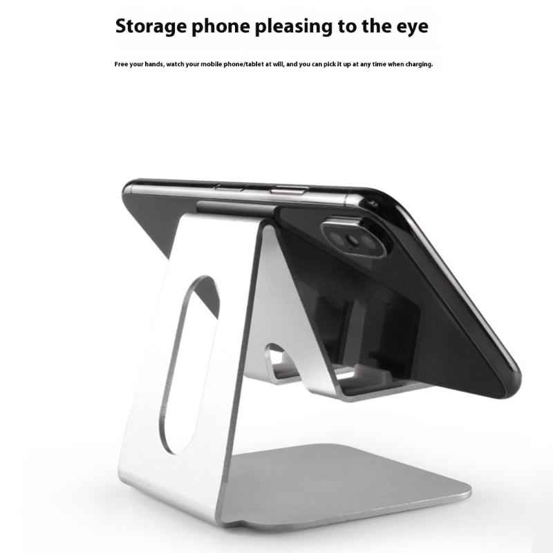 Phone Holder Universal Angle Adjustable Stand for Phone Tablet Tabletop Aluminum Support Cradle for Live Watching Video