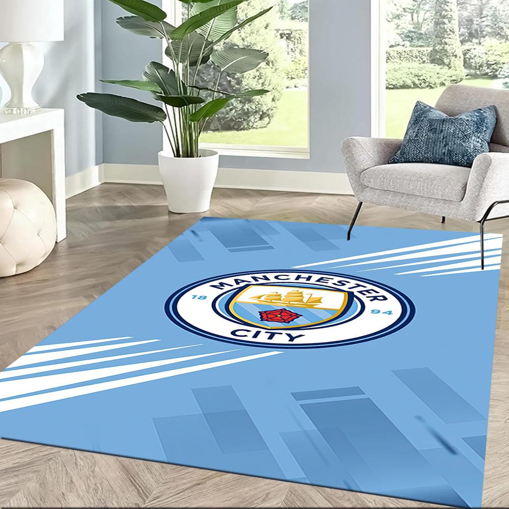 Love Manchester City Fc Square rugs are a great choice for living rooms, bedrooms, home décor, and as gifts.