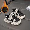 Girls' 2024 Winter Plush Lined Sports Shoes - Casual Cotton Dad Shoes for Kids