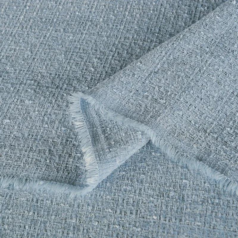 100x150cmLuxury Korean Style Tweed Fabric Dress for Coats Clothing Sewing Plain Soft Skin-friendly Cloth Needlework Drape