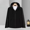 Single-stroke Casual Sports Jacket Outdoor Single-layer Hooded Jacket Men's New Windproof Waterproof and Thermal Jacket