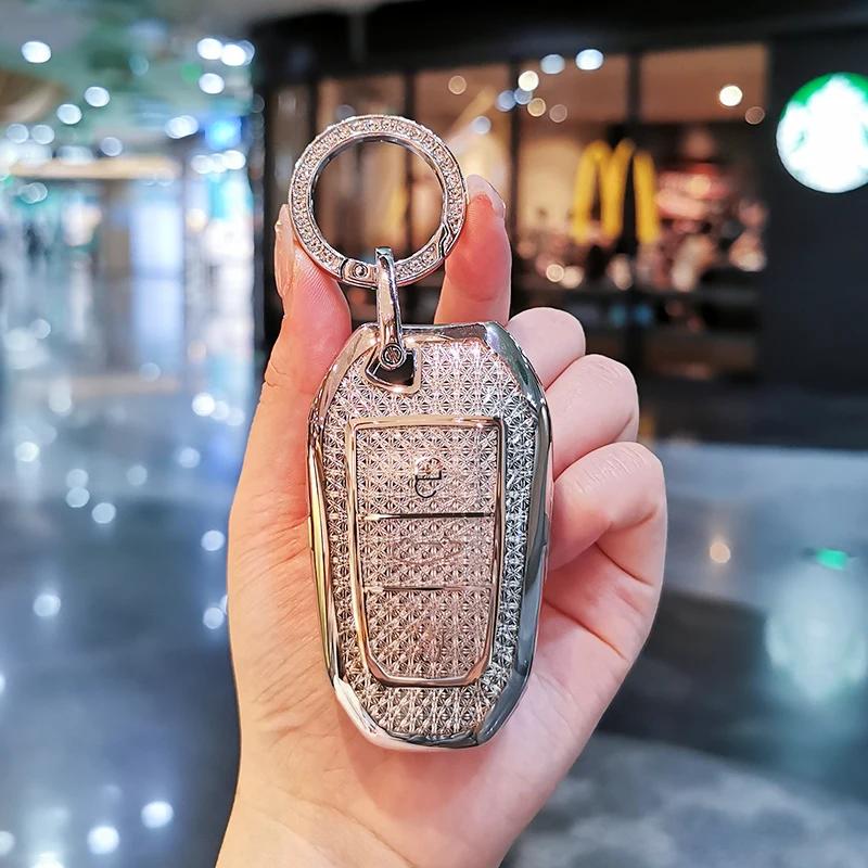 Key Case for Car Car keychain for Peugeot 408 keycase 3008 308s 508l 4008 2008 5008 301 keycover keyshell Keychain Car buckle