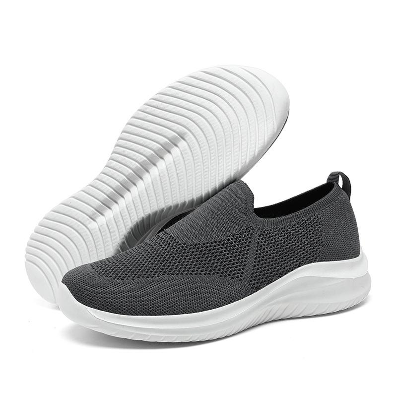 Large Size Men's Shoes Sports Shoes Spring Light Breathable Mesh Running Shoes Lazy Casual Shoes