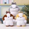Plush Dog Charm Toy With Cartoon Bow For Wedding Decor And Gift Use