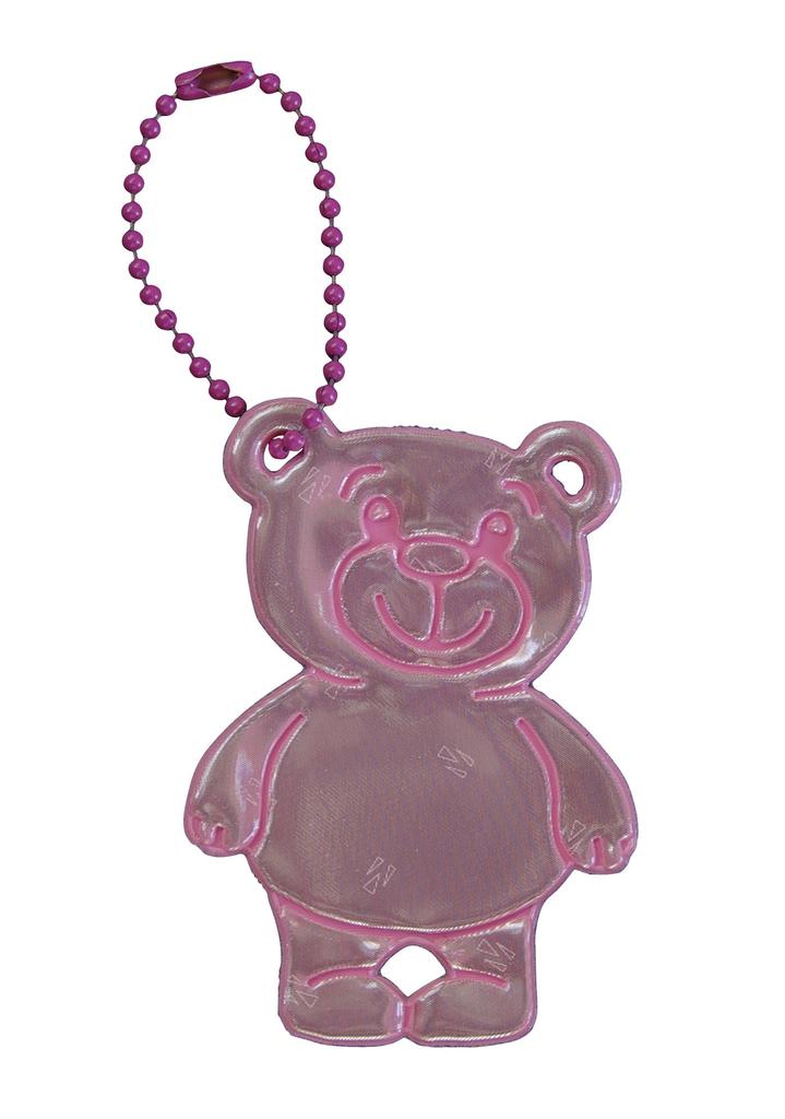 [Glimmis] Grimmis Glimmis Teddy Bear Pink PK Scandinavian Reflector Keychain Retroreflective Material Rose 5cm