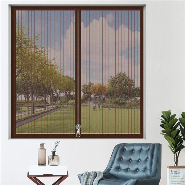 Home Zipper Opening Insect Anti-Mosquito Net Cartoon Summer  Window Curtain Net Embroidery Flower Mesh Air Tulle Screen