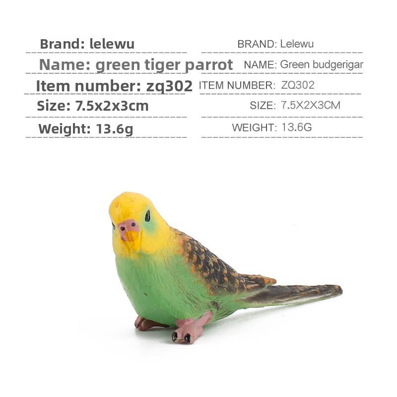 Papegaai Model PVC Statisch Beeldje Verzamelaarsobject Voor Vogel Liefhebbers Cadeau Idee