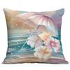 New Beautiful, Romantic and Colorful Beach Pillowcase Marine Life Peripheral Cushion Pillowcase