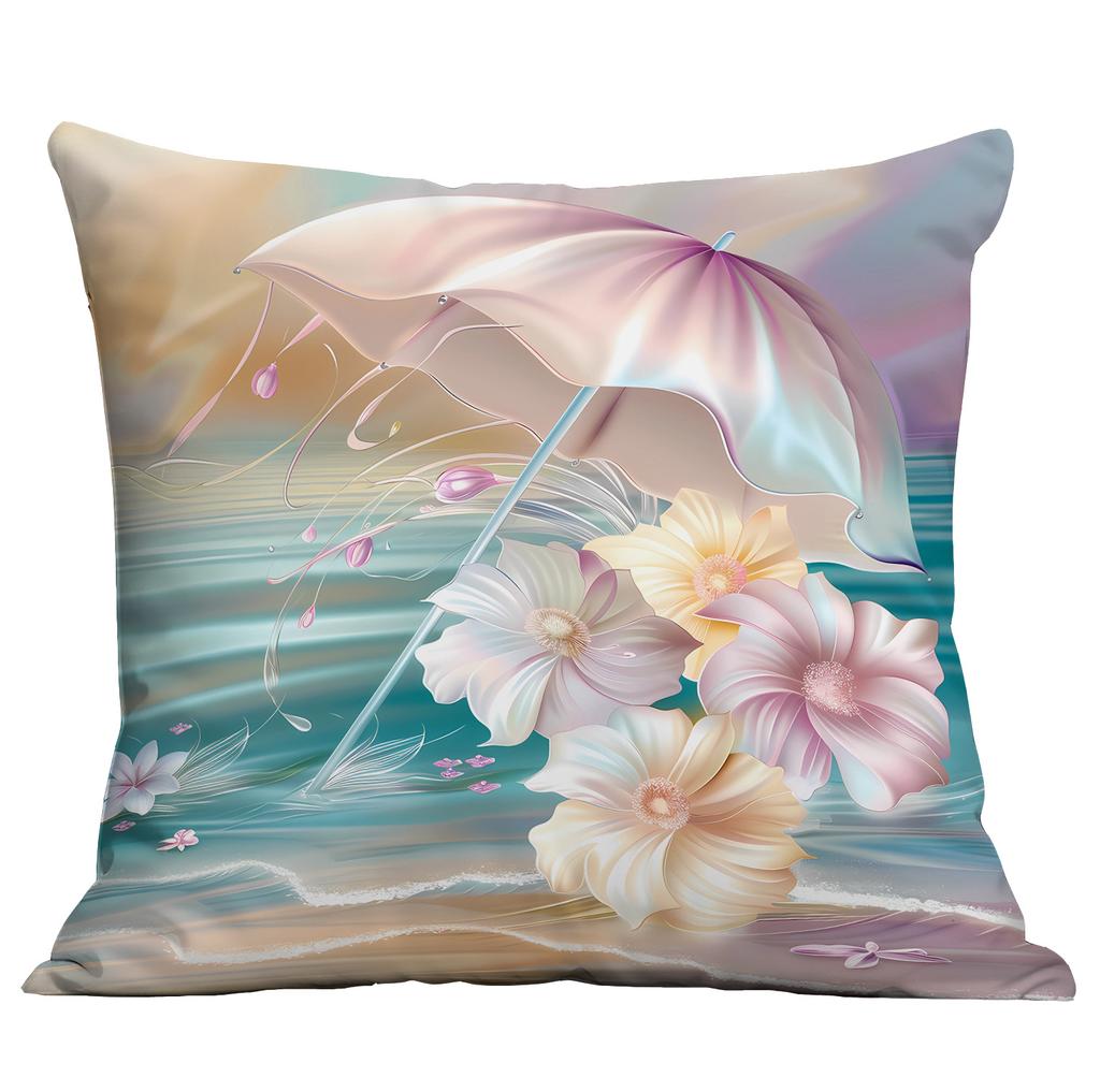 New Beautiful, Romantic and Colorful Beach Pillowcase Marine Life Peripheral Cushion Pillowcase