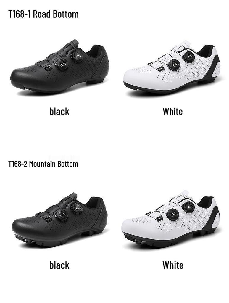 Unisex Breathable Lockable Cycling Shoes - Men's Road & Non-Lock Mountain Bike Shoes Available