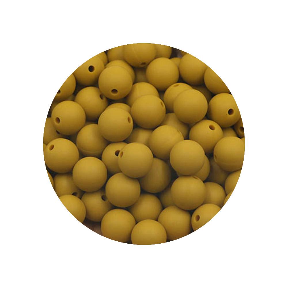 Kovict 9MM 40-80Pcs Round Silicone Bead 9MM Food Grade For Jewelry Making DIY Bracelet Pacifier Chain Accessories