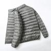 Giacca in Piumino d'Anatra Ultraleggera con Cappuccio Autunno Inverno Uomo Piuma d'Anatra Bianca Calda Cappotto Abbigliamento Streetwear Uomo