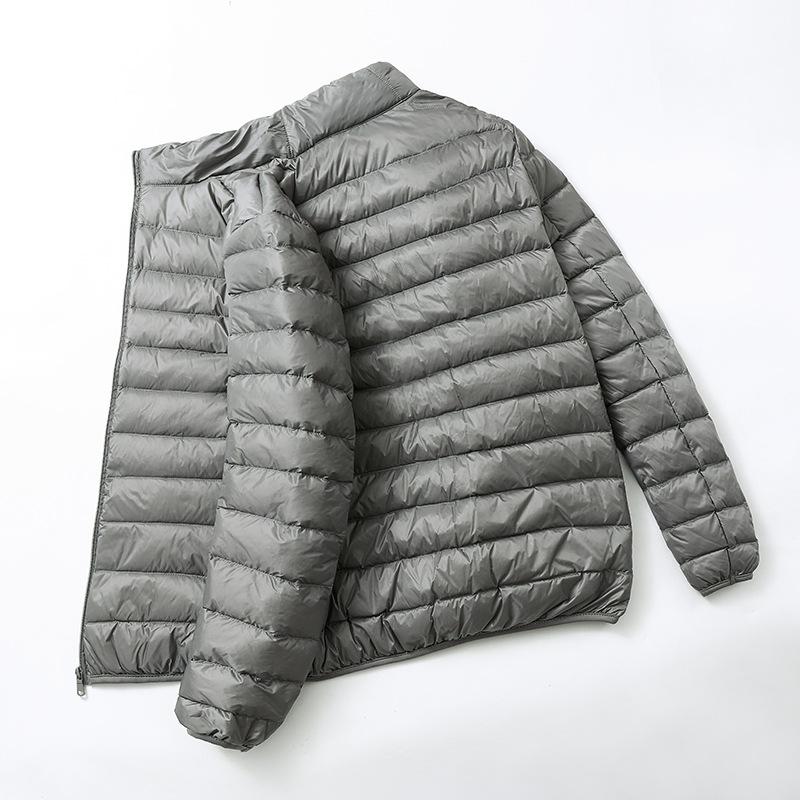 Giacca in Piumino d'Anatra Ultraleggera con Cappuccio Autunno Inverno Uomo Piuma d'Anatra Bianca Calda Cappotto Abbigliamento Streetwear Uomo