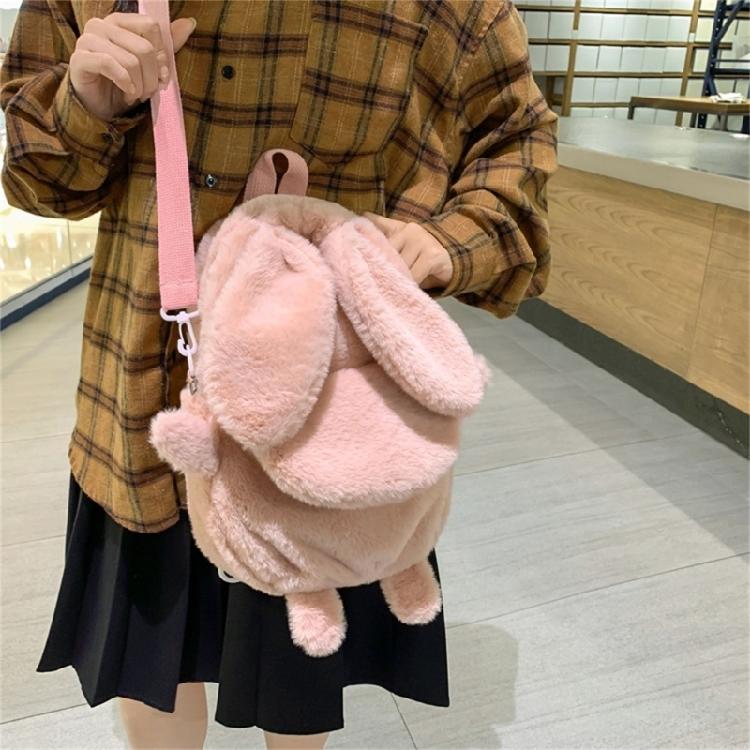 Versatile Backpack Plush School Bag Rucksack Daypack for Books Laptops and More