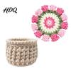 Handmade Cotton Drink Mats Crochet Flower Bouquet Coaster Knit Rose Mug Mat Transforms Into Bouquet 2-in-1 Coffee Nook Table Ornament Coaster