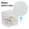 Stone & Diamond Pattern Transparent Acrylic Piggy Bank