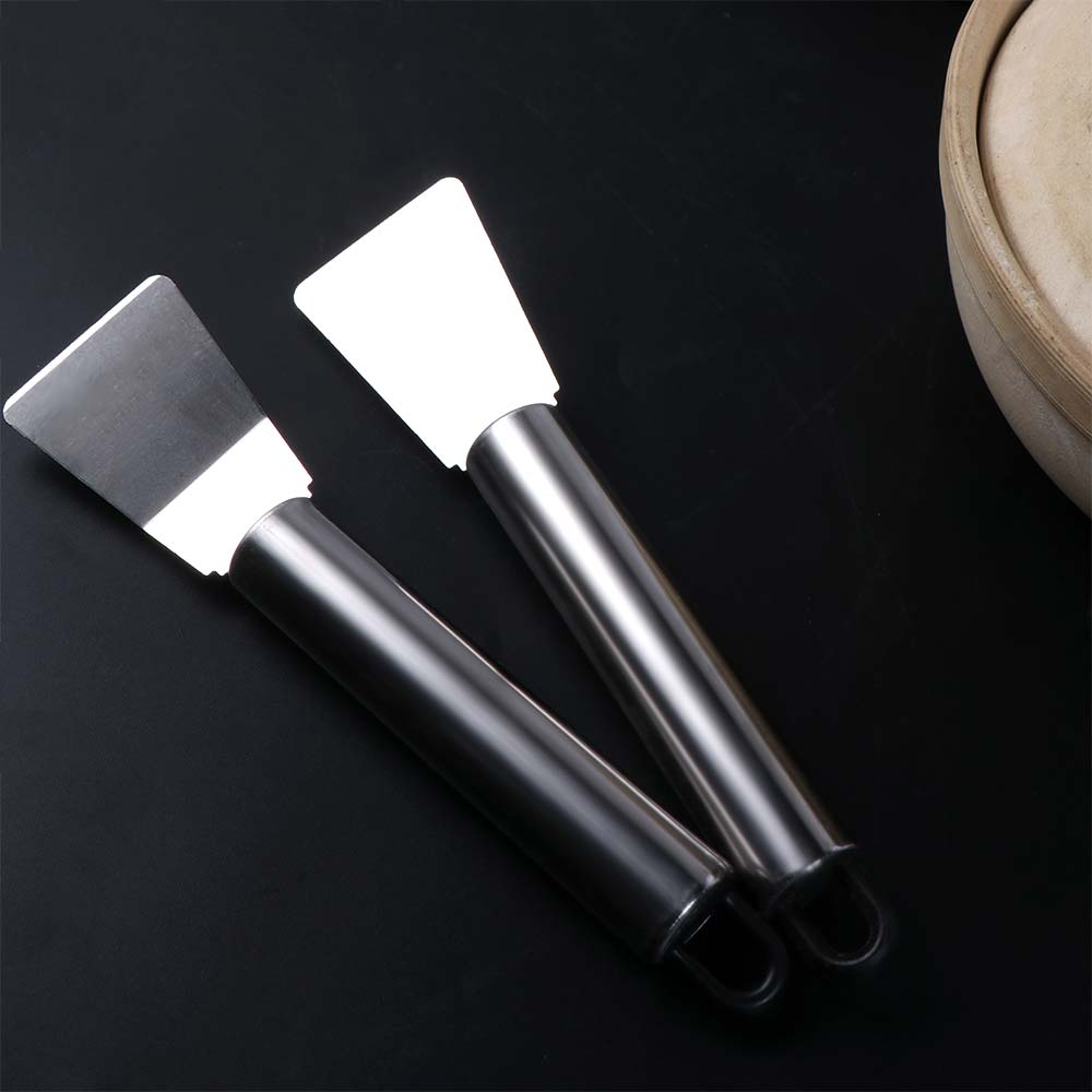 2Pcs Multifunctional Kitchen Cleaning Scraper Heavy-Duty Glue Scraper Ice Thawing Scraper Stovetop