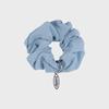 Women's Metal Embellished Scrunchie Sky Blue