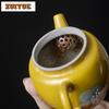 Underglaze Color Camellia Tea Pot Japanese Style Side Handle Teapot Retro Pot Tea Maker Kettle Chinese Tea Set Craft 110/140ml
