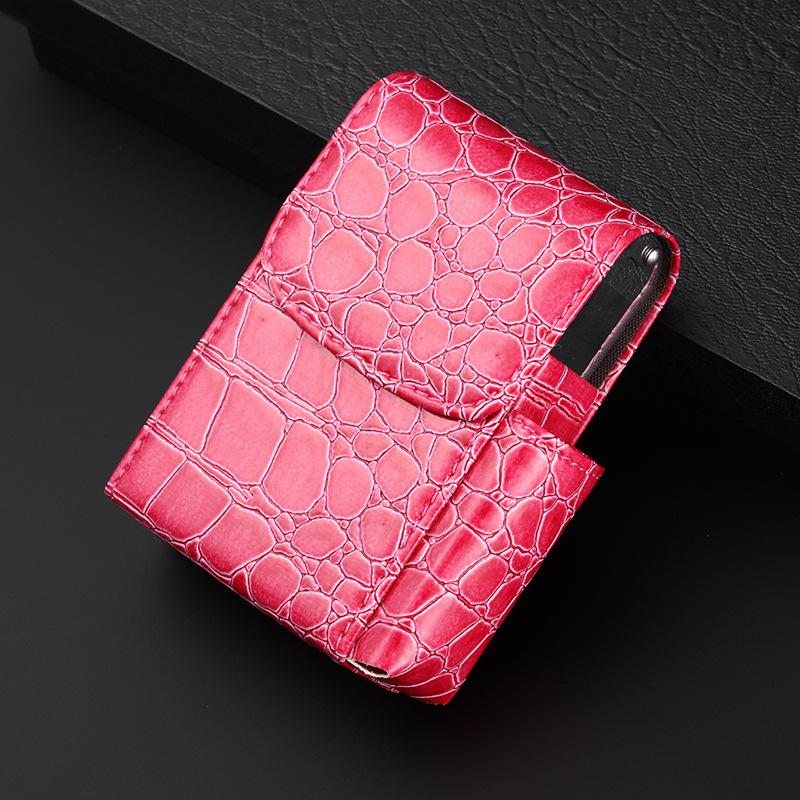 Portable PU Leather Cigarette Case Cover Gas Lighter Holder Box Waist Pocket Pack Belt Bag Smoking Accessories Gadgets for Men