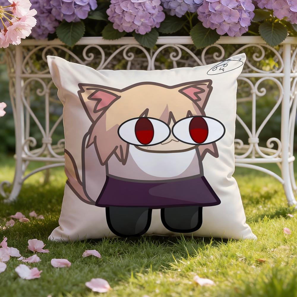 N-Neco A-Arc Kawaii Cushion Cover Home & Car Dual-Scene Pillow Cover: Reversible for Premium Comfort