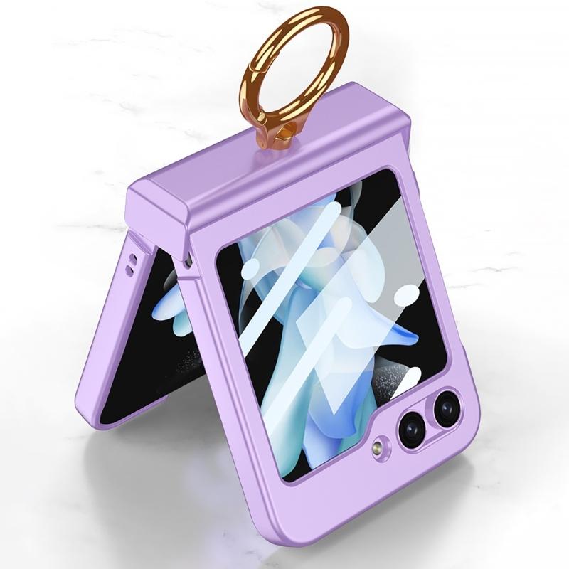 For Z Flip6 Scratch Resistant Smartphone Shell Magnetic Case With Hinge Guard, Full Body Sleeve, Integrated Screen Cover