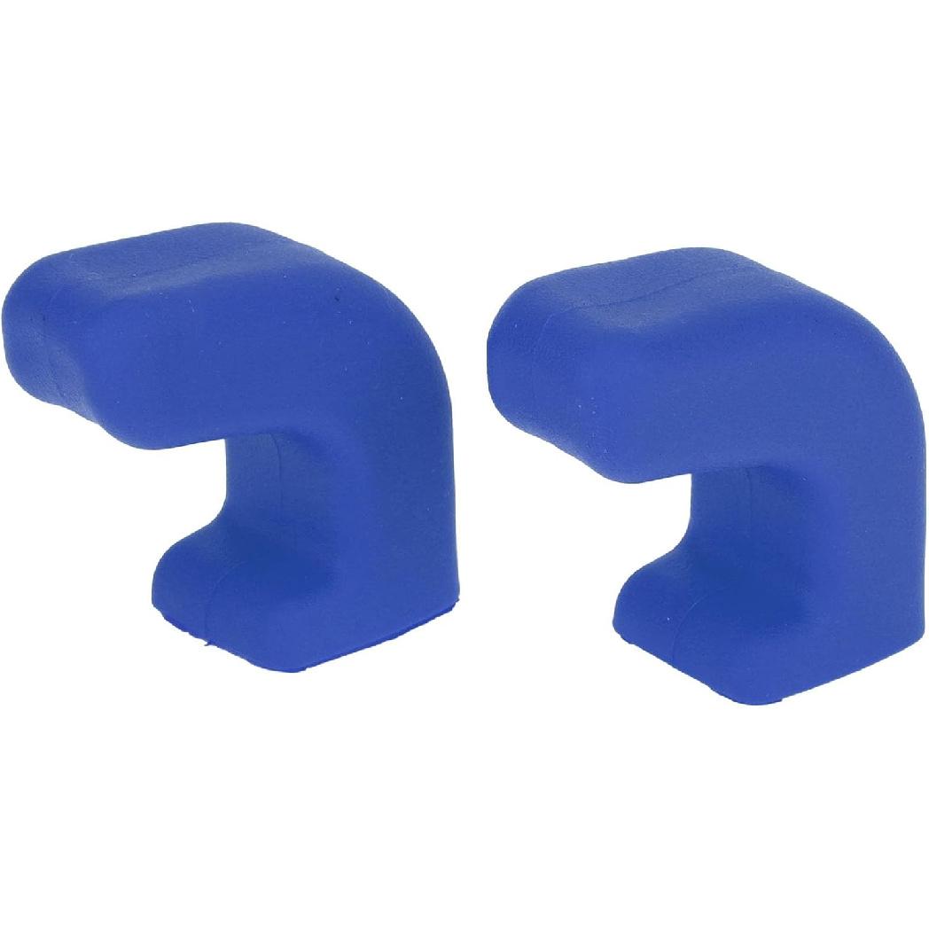 Car Bumper Tow Hook Covers for Jeep Wrangler JK JL Gladiator TJ 2007-2023 Tow Cover Cap Rubber Blue 2pcs