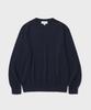 SHIRTER Cotton Cashmere Round Neck Knit (Navy)