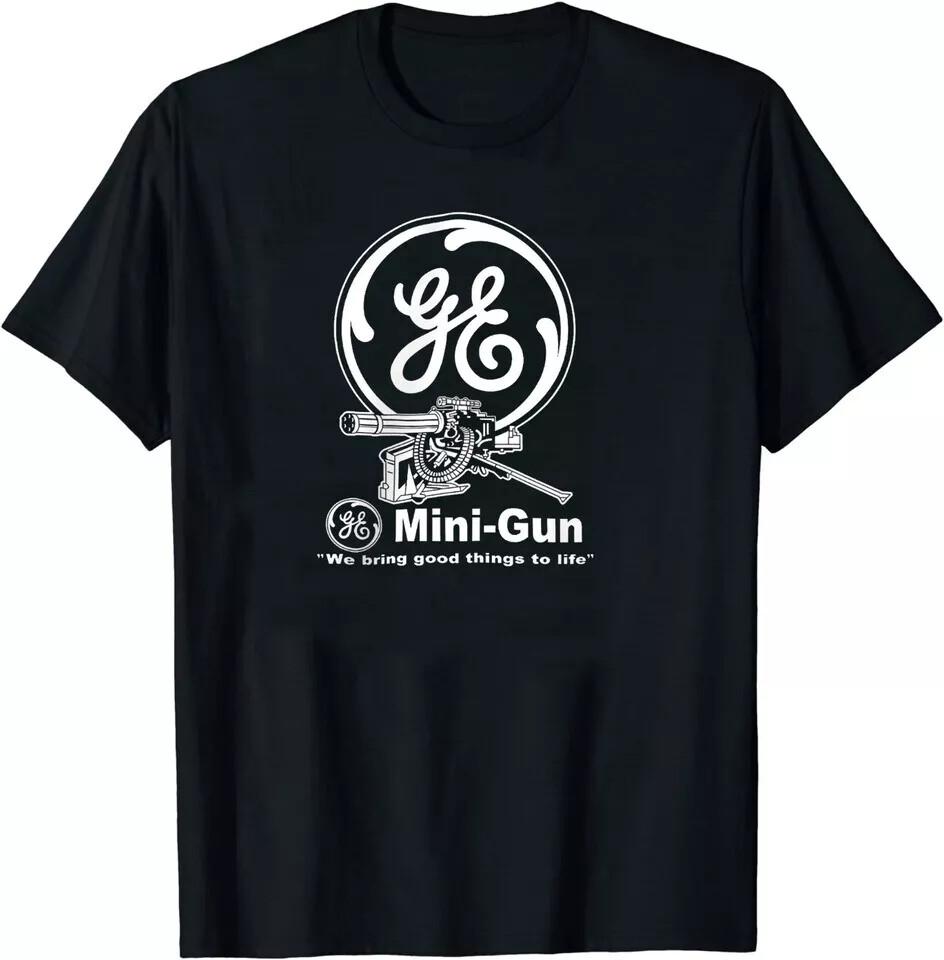 НОВАЯ ОГРАНИЧЕННАЯ серия General Electric МИНИ-ПИСТОЛЕТ Забавная футболка Унисекс Футболка XXXXL