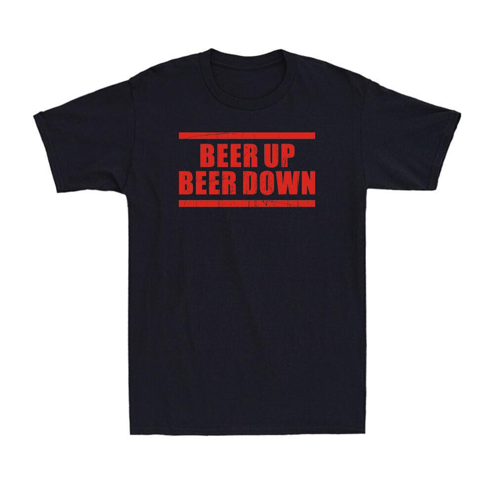 Beer Up Beer Down Shirt Funny Beer Drinking Lovers Gift Vintage Men s T-Shirt S