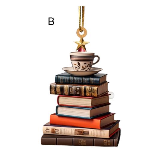 Yousheng Рождественская елка подвесное украшение акриловая форма дерева книжная полка — фото 12
