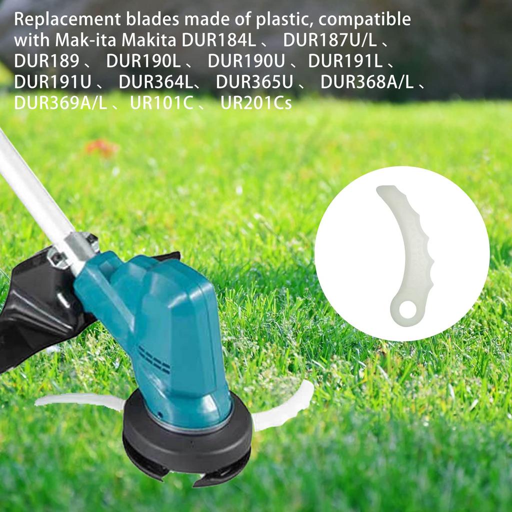 32Pcs Trimmer Plastic Blades for Makita DUR184L/DUR189/DUR190L/DUR190L/DUR191L Replacement Parts