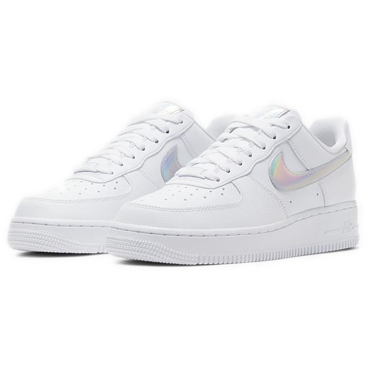 Nike Air Force 1 Low Iridescent Swoosh Women Sneakers White CJ1646-100