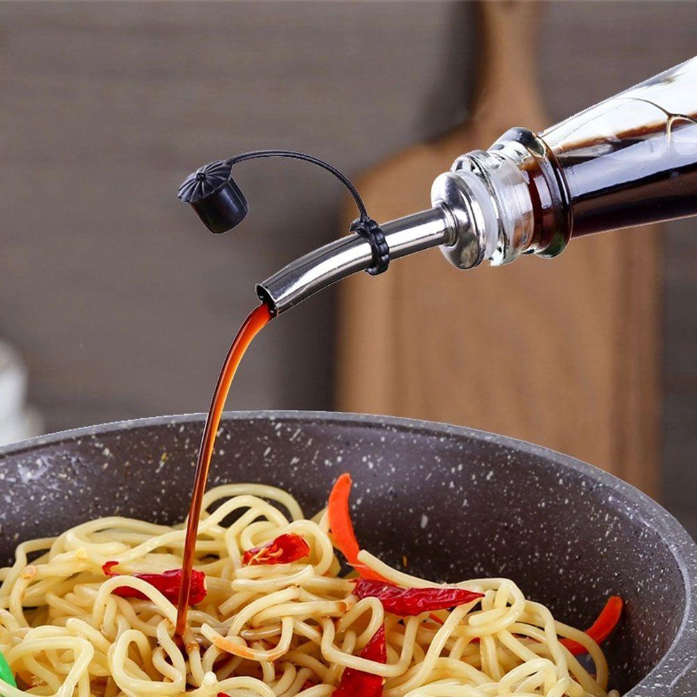 

Olive Household Pourers Bar Acces Red Wine Pot with Stopper Oil Bottle Cork Spout Pourer Mouth чёрный