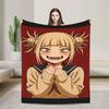 My Hero Academia Himiko Toga  Warm Soft Blanket  Camping Plush Bedding Throws  Living Room Flannel Bedspread Sofa Bed Cover