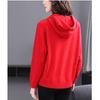 Hooded Drawstring Knitted Sweatshirt for Women Solid Color Loose Sweater Long-sleeved Pullover for Autumn and Winter Women's Sweater Coat