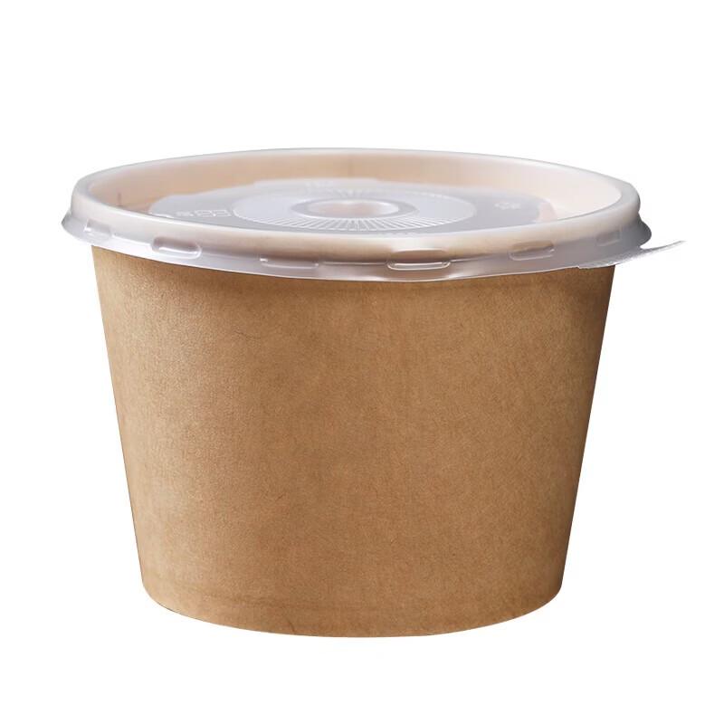 Fang Cao Di Disposable Thickened Paper Bowls, 360ml (50-pack)