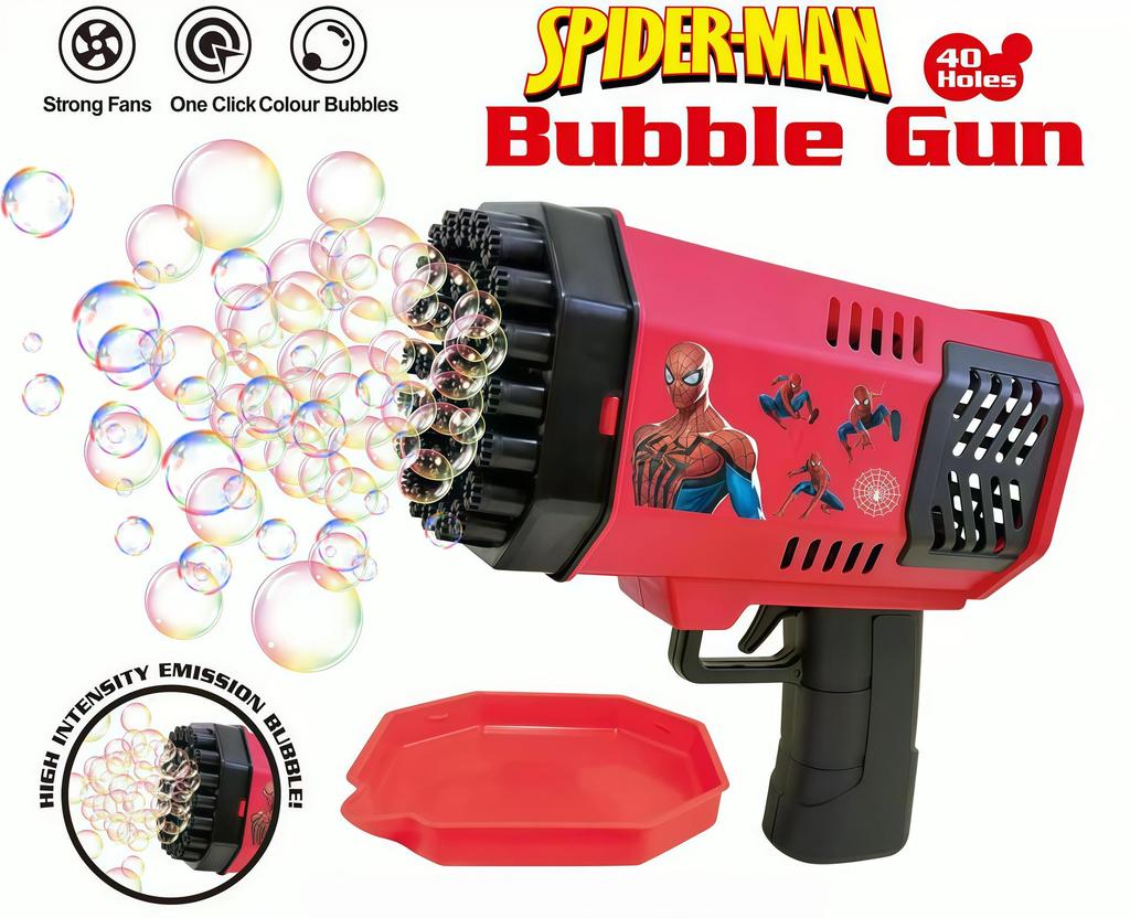 Popular Kid's 32-Hole Electric Bubble Gun - Automatic Handheld Toy for Bubbles