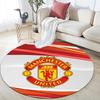 Man Utd Round Area Rug,Carpet Rug for Living Room Bedroom Sofa Playroom Decor,Non-slip Floor Mat