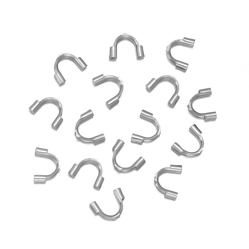 Stainless Steel Round / Flat 3 Word Buckle B-Shaped Buckle Bracelet Necklace Pendant Connector DIY Jewelry Making