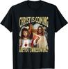 Camiseta Meme Cristiana “Cristo Viene” Camiseta Humor Negro Divertida Unisex