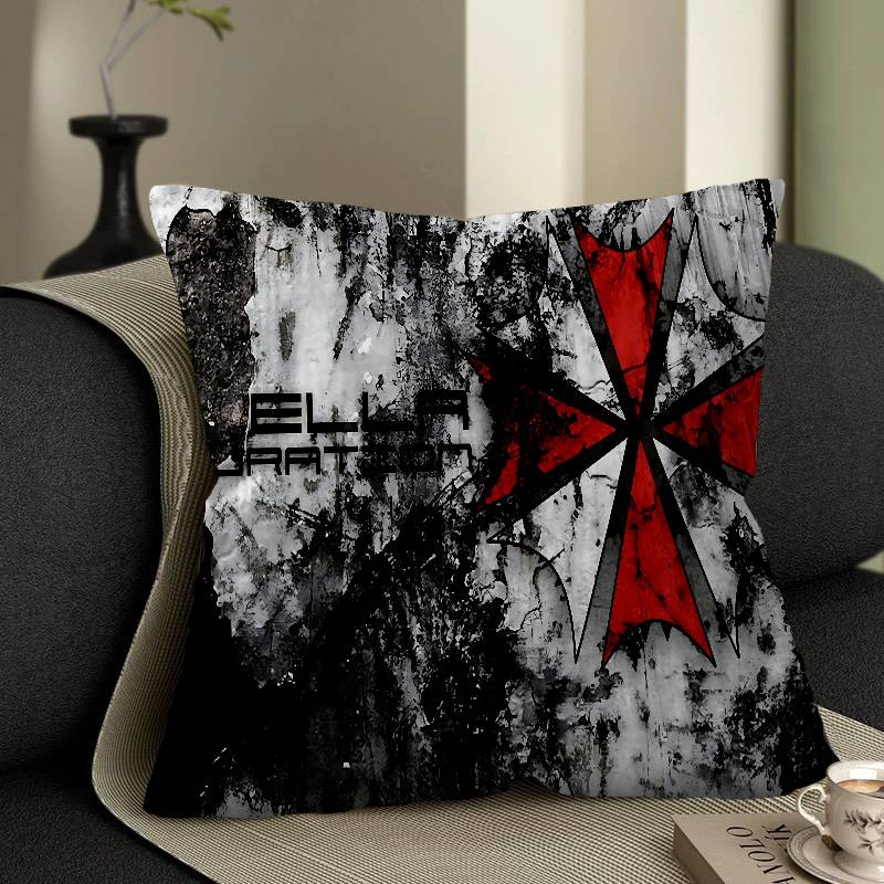 R-Resident E-Evil Umbrella Us Troopss Pillow Gift Home Office Decoration Pillow Bedroom Sofa Car Cushion Coverpillow Case